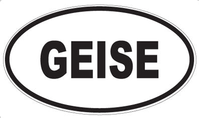 GEISE - Oval Sticker