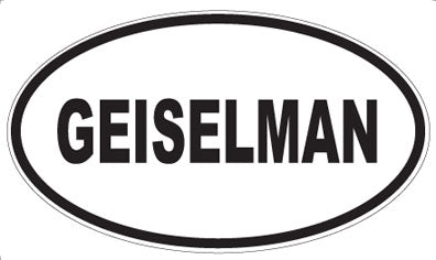 GEISELMAN - Oval Sticker