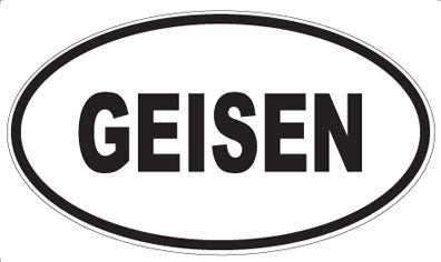 GEISEN - Oval Sticker