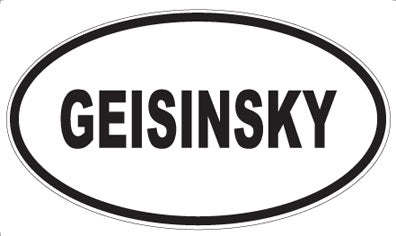 GEISINSKY - Oval Magnet
