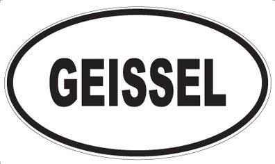GEISSEL - Oval Sticker