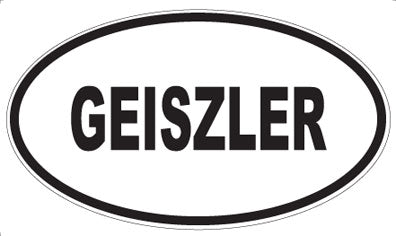 GEISZLER - Oval Sticker