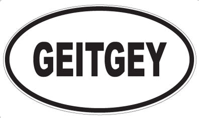 GEITGEY - Oval Sticker