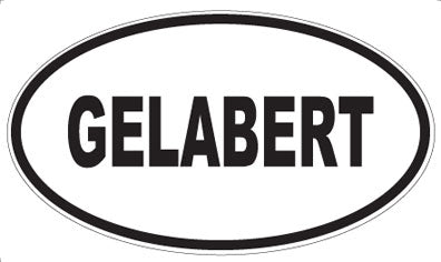 GELABERT - Oval Sticker