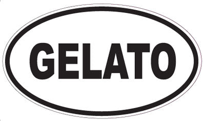 GELATO - Oval Sticker