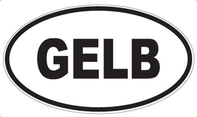 GELB - Oval Sticker