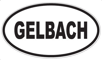 GELBACH - Oval Magnet