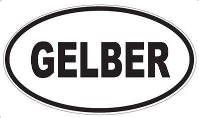 GELBER - Oval Magnet