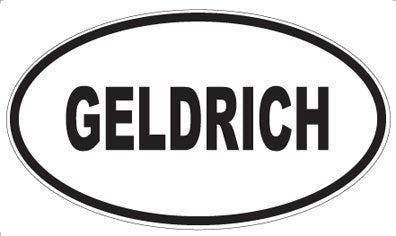 GELDRICH - Oval Sticker