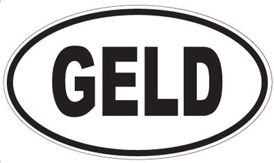 GELD - Oval Sticker