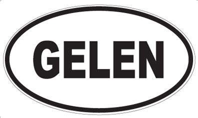 GELEN - Oval Sticker