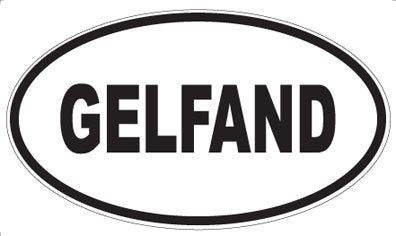 GELFAND - Oval Magnet