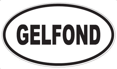 GELFOND - Oval Magnet