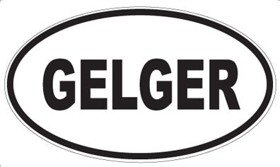 GELGER - Oval Sticker