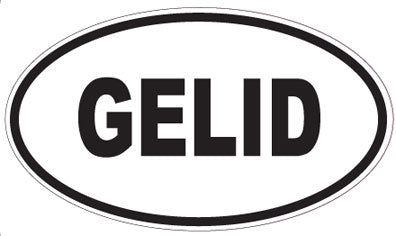 GELID - Oval Sticker