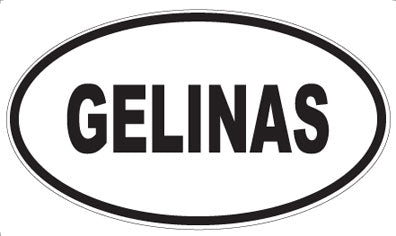 GELINAS - Oval Sticker