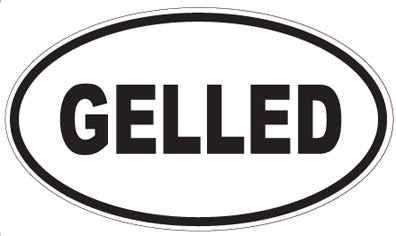 GELLED - Oval Sticker