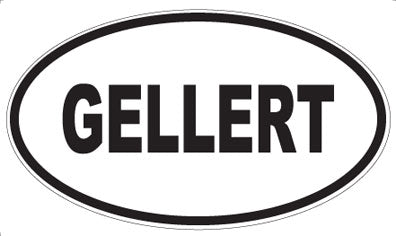 GELLERT - Oval Sticker