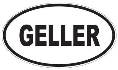 GELLER - Oval Magnet
