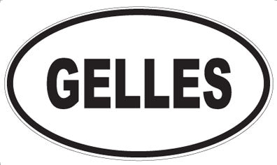 GELLES - Oval Sticker