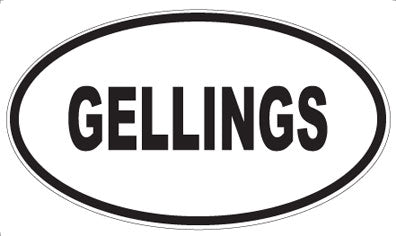 GELLINGS - Oval Sticker