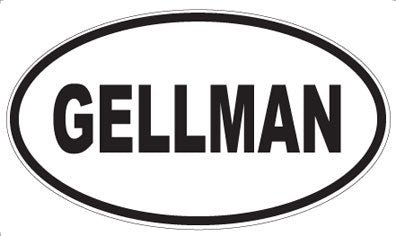 GELLMAN - Oval Magnet