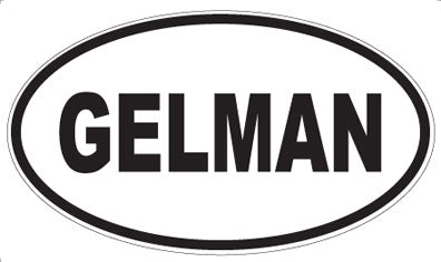 GELMAN - Oval Sticker