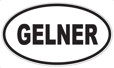 GELNER - Oval Sticker