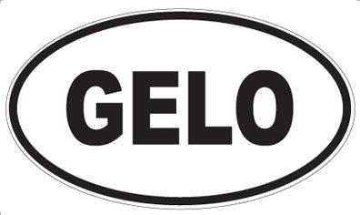 GELO - Oval Sticker