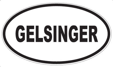 GELSINGER - Oval Magnet