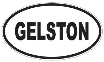 GELSTON - Oval Sticker
