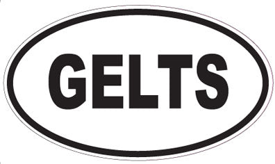 GELTS - Oval Sticker