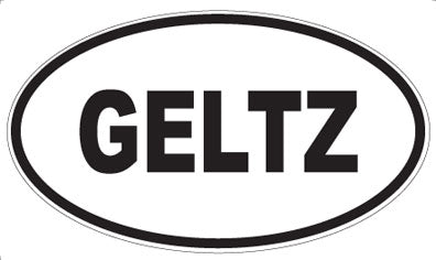 GELTZ - Oval Sticker