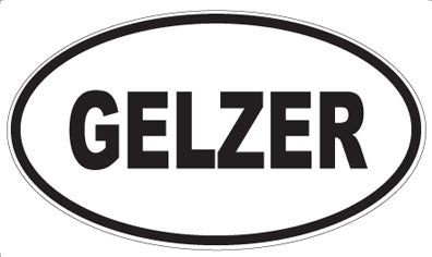 GELZER - Oval Sticker