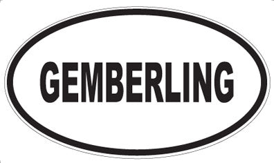 GEMBERLING - Oval Magnet