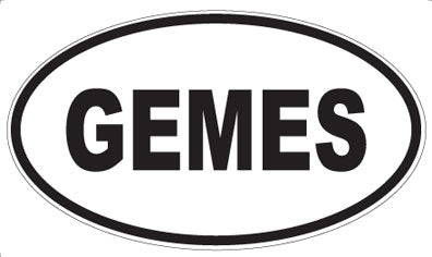 GEMES - Oval Sticker