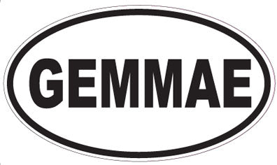 GEMMAE - Oval Sticker