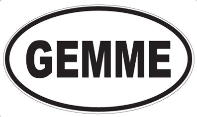 GEMME - Oval Sticker