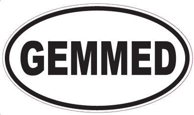 GEMMED - Oval Sticker