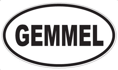 GEMMEL - Oval Magnet