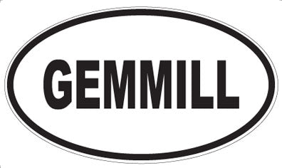 GEMMILL - Oval Magnet