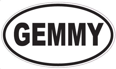 GEMMY - Oval Sticker