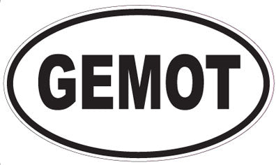 GEMOT - Oval Sticker