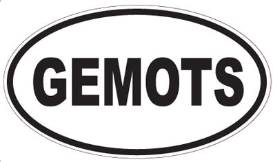 GEMOTS - Oval Sticker