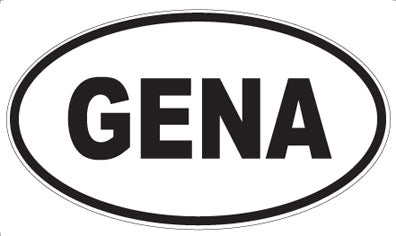 GENA - Oval Sticker