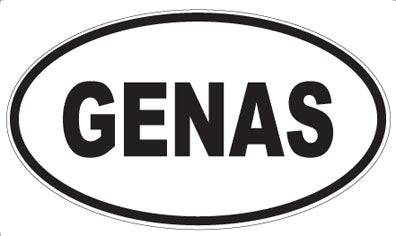 GENAS - Oval Magnet