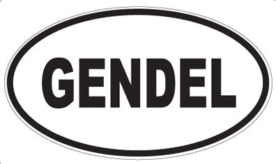 GENDEL - Oval Sticker