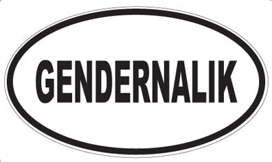 GENDERNALIK - Oval Sticker