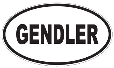 GENDLER - Oval Sticker