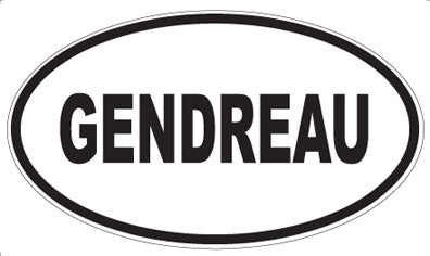 GENDREAU - Oval Sticker